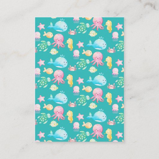 Onder de Zee Adventure Display Shower Informatiekaartje (Achterkant)