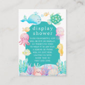 Onder de Zee Adventure Display Shower Informatiekaartje (Voorkant)