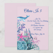 ONDER DE ZEE ADVENTURE VERJAARDAG KAART (Voorkant / Achterkant)