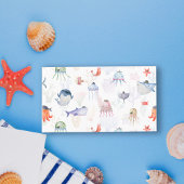 Onder de Zee Aquarel Het is een Jongen Boek voor B Informatiekaartje