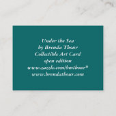 Onder de Zee Art Card Visitekaartje (Achterkant)