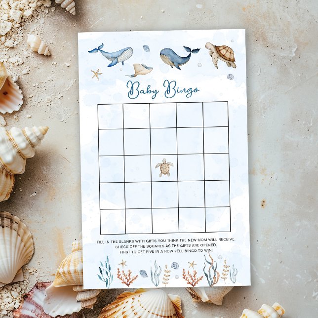 Onder de zee Baby Bingo Spel (Creator heeft geüpload)