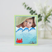 Onder de Zee Baby Boy aankondiging (Staand voorkant)