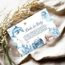 Onder de zee Baby Shower Boek Verzoek 