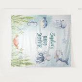 Onder de zee baby shower decoratie banner wandkleed (Voorkant (horizontaal))