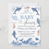 Onder de zee Baby shower Kaart (Voorkant)
