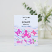 Onder de Zee Baby Shower Kaart (Staand voorkant)