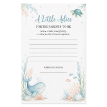 Onder de zee  Baby Shower Ouderlijk Advies 