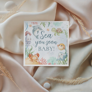 Onder de Zee Baby Shower Servetten