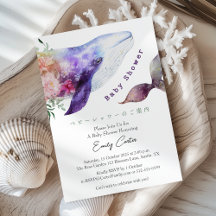 Onder de Zee Baby Shower Walvis Bloemrijke Whimsis