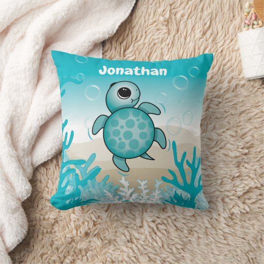 Onder de Zee Baby Zeeschildpad Worp Kussen (Deken)