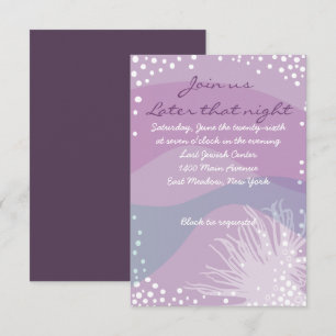 ONDER DE ZEE Bat Bar Mitzvah Uitnodiging