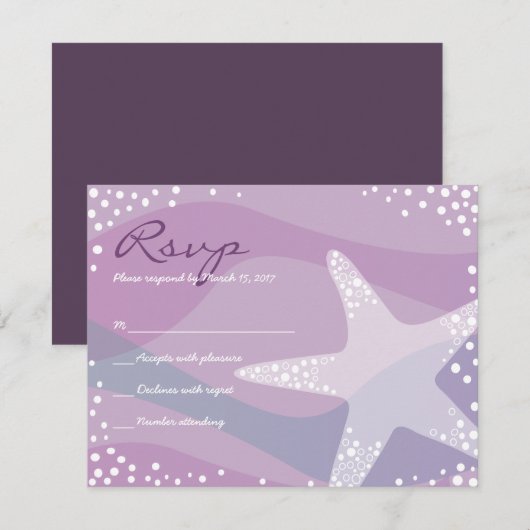 ONDER DE ZEE Bat Bar Mitzvah Uitnodiging (Voorkant / Achterkant)