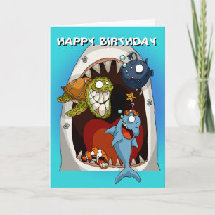 Onder de Zee Birthday Card Kaart