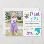 Onder de Zee 'Birthday' Dank je wel Kaart (Voorkant)