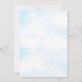 Onder de zee blauw ahoy het is een jongen babyfees kaart (Achterkant)