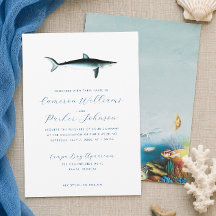 Onder de zee blauw haaien aquarium bruiloft