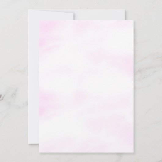 Onder de zee Blauwe Ahoy Het is een meisje Baby Sh Kaart (Achterkant)