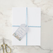 Onder De Zee Blauwe Baby Shower Bedankt Cadeaulabel (Met Touw)