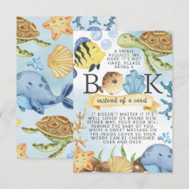 Onder de Zee Boeken voor Baby Verzoekkaart Inzetst Kaart