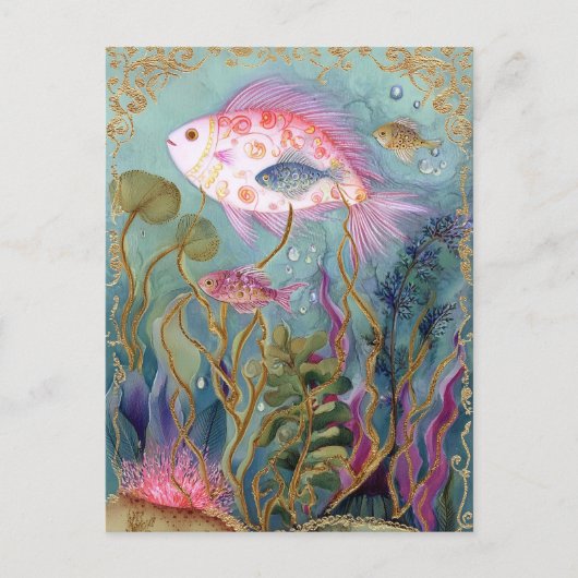 Onder De Zee Briefkaart (Voorkant)