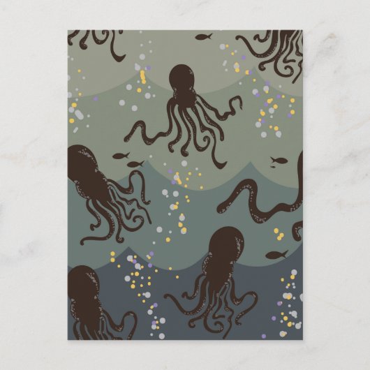 Onder De Zee Briefkaart (Voorkant)