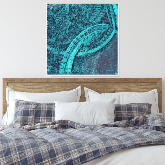 onder de zee canvas afdruk (Insitu (Slaapkamer))