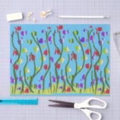 onder de zee cartoon-achtige leuke vis zwemt tissuepapier (Craft)