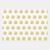 Onder de Zee Cute Blonde Mermaid Custom Name Inpakpapier Vel (Voorkant)