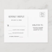 Onder de Zee Cyan Roze Witte Zomer RSVP Uitnodiging Briefkaart (Achterkant)