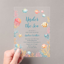 Onder De Zee Dieren Kleurrijke Baby Shower
