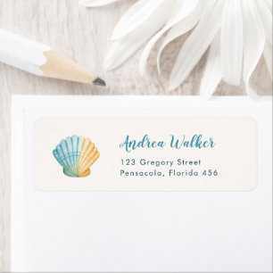 Onder De Zee Dieren Kleurrijke Baby Shower Etiket