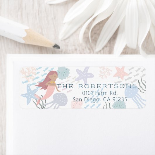 Onder de Zee Donkere huidskleur Etiket (Insitu)