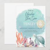 Onder de Zee, ELKE LEEFTIJD, Bewerkbaar, Spetteren Kaart (Voorkant / Achterkant)