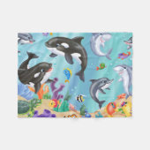Onder de Zee Flannel Blanket Fleece Deken (Voorkant (Horizontaal))