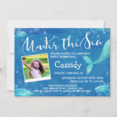 Onder de Zee - Foto - Kinderverjaardagsfeestje Kaart (Voorkant)
