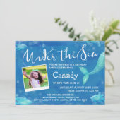 Onder de Zee - Foto - Kinderverjaardagsfeestje Kaart (Staand voorkant)