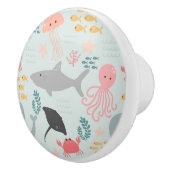 Onder de Zee Friends Pattern keramische knop (Rechts)