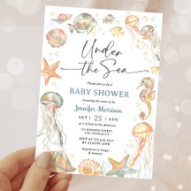Onder De Zee Geslacht Neutrale Baby Shower