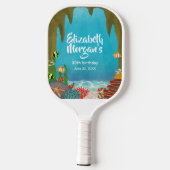 Onder de Zee Grot Oceaan Pickleball Paddle (Achterkant)