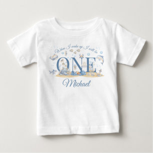 Onder de Zee Jongen 1e Verjaardag T-Shirt Als ik W