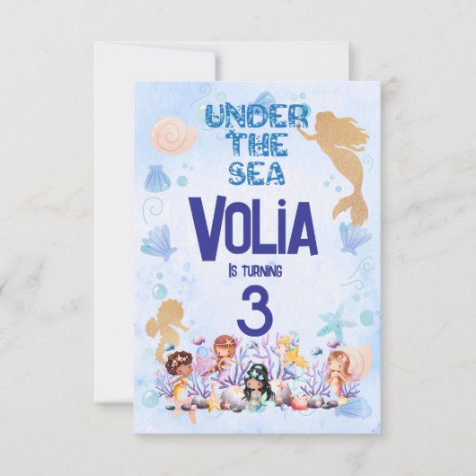 Onder de zee kaart (Voorkant)