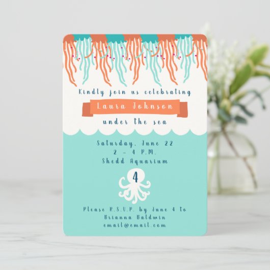 Onder de zee kaart (Staand voorkant)