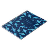 Onder de zee kids oceaan vis haai notitieboek (Linkerzijde)