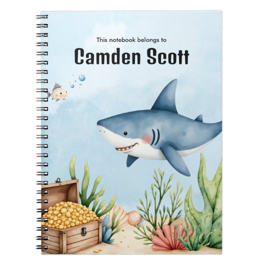 Onder de Zee Kids Spiraal Notebook  Notitieboek (Voorkant)