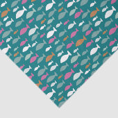 Onder de zee Kids vispatroon Tissuepapier (Detail)
