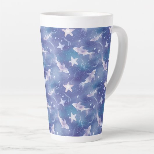 Onder De Zee Latte Mok (Rechterhoek)