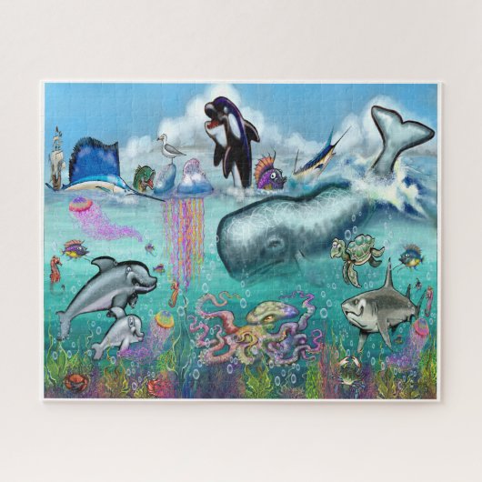 Onder de zee legpuzzel (Horizontaal)
