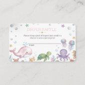 Onder de Zee Luierraffle Enclosure Kaarten Visitekaartje (Voorkant)