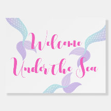 Onder de Zee Meermaid Feest Welkom